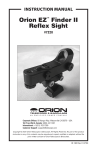 Orion EZ Finder II Reflex Sight: AI Chat &amp; PDF