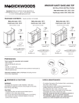 Magick Woods 30312-30321 Vanity Install: AI Chat &amp; PDF