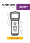 RigExpert AA-1500 ZOOM User Manual | AI Chat &amp; PDF