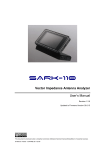 SteppIR SARK-110 Vector Impedance Antenna Analyzer v1.2 User Manual