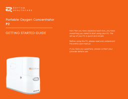 Rhythm P2 Portable Oxygen Concentrator Getting Started Guide