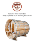 Tranquility Barrel CTC2245W Sauna User Manual + AI Chat