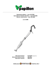 PAPILLON WB 2000 Weed Burner Manual