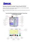 Atlas&trade; Power Press Quick Start Guide