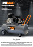 Unimac ACM-1000c 100L Industrial Air Compressor Manual