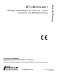 Unimac HT075N Industrial Tumble Dryer Benutzerhandbuch