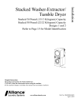Unimac UST050N Stacked Washer-Extractor / Tumble Dryer Manual