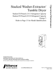 uniMac UST050N Stacked Washer-Extractor/Tumble Dryer Manual