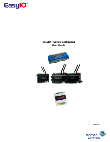EasyIO F Series Dashboard User Guide | Manualzz