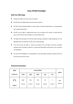 Fenix PD25R Flashlight User Manual