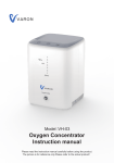 VARON VH-03 Oxygen Concentrator Manual