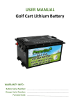 PowerStar MC51105P Golf Cart Battery Manual
