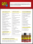 FLEX SEAL Waterproof Rubber Spray User Guide