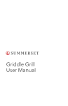 Summerset GRID30-LP Griddle Grill User Manual