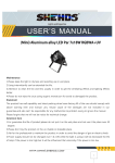 SHEHDS LED Par Light 7x18W RGBWA+UV User Manual