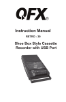 Cassette Recorder RETRO 39 Instruction Manual