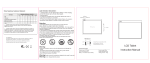 LCD Tablet Instruction Manual