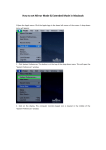 Macbook User Manual: Mirror &amp; Extended Mode Setup