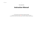 Instruction Manual for  Laptop Stand