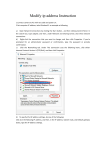 IP Address Modification Instructions
