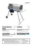 Log splitter AWD0527JC Instruction manual
