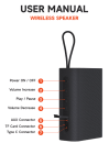 Wireless speaker WP-03C User Manual