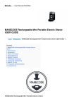 Rechargeable Mini Portable Electric Shaver user guide
