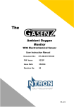 Gasenz Ambient Oxygen Monitor User Manual