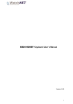 WatchNET KBD-950NET Keyboard User Manual