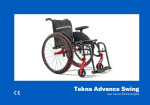 Wheelchair Tekna Advance Swing User Manual