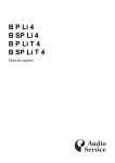 Guia do usu&aacute;rio B P Li 4, B SP Li 4, B P Li T 4, B SP Li T 4