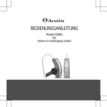 Widex AERB0 Bedienungsanleitung