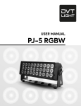DVT Light PJ-5 RGBW User Manual | AI Chat &amp; PDF