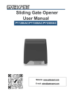 GATEXPERT PY2500AC Sliding Gate Opener User Manual