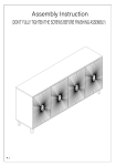 SpriBung F-SPR-W757P164929 Vintage 4 Door Storage Cabinet Assembly Instructions