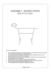 2k Furniture Designs V1512-LP Chase Valet Stand Assembly Instructions