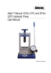 Specac Atlas&trade; Manual Hydraulic Press: AI Chat &amp; PDF Access
