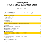 SpeedyBee F405 V4 Stack: AI Chat &amp; PDF Manual