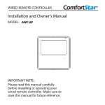 ComfortStar AWC-8P Manual: AI Chat &amp; PDF Download