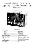 Heathkit SG-8 Signal Generator Manual | AI Chat