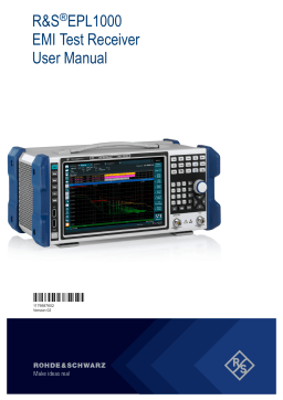Rohde & Schwarz EPL1000 User Manual: AI Chat & PDF