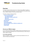 OBDLink MX+, EX, CX, LX, SX: Troubleshooting Guide | AI Chat &amp; PDF Download
