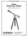 Orion Aristocrat 60mm Manual: AI Chat &amp; PDF Access