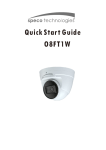 Speco O8FT1W 8MP Flexible Intensifier IP Turret Camera 2.8mm fixed lens Quick Start Guide