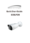 Speco O2BLP2M 2MP IP License Plate Recognition Camera 5-50mm motorized lens Quick Start Guide
