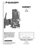 Danuser Hornet T7, T8-RR Post Driver Manual: AI Q&amp;A