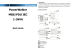 PowerWalker MBS/PDU IEC Quick Guide | AI Chat &amp; PDF