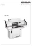 EBA 5560 Guillotine: Operating Instructions | AI Chat &amp; PDF Download
