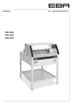 EBA 4860, 5260, 6660 Guillotine Manual | AI Chat &amp; PDF Download