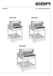 EBA 4855, 5255, 6655 Guillotine: Operating Instructions | AI Chat &amp; PDF Download